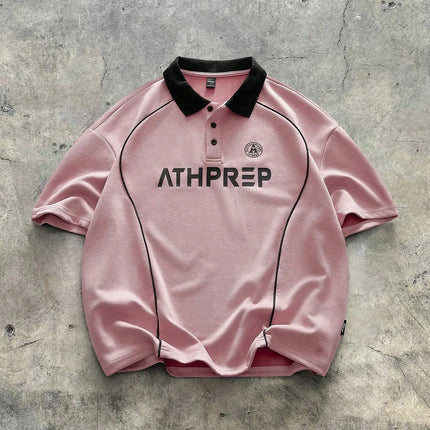 The new men's short-sleeved POLO shirt for summer 2025 is casual fashionable and soft with 3D letter pattern printing