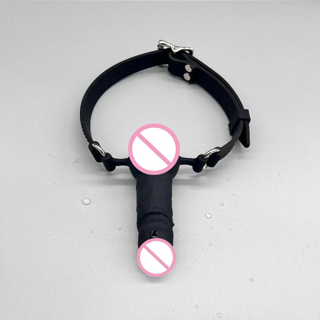 1PCS New BDSM Bondage Full Silicone Open Mouth Bit Gag, Horse Pony Roleplay Gags ,Adult Sex Toy For Couple