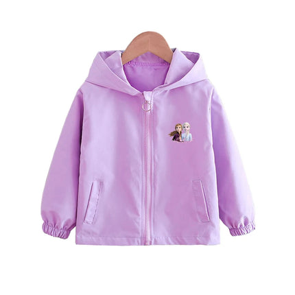 Children's Mickey Hooded Jacket 1-10 Years Autumn Boy's Windbreaker Zipper Hoodie Baby Boys Birthday Present Jacket Cosplay Coat
