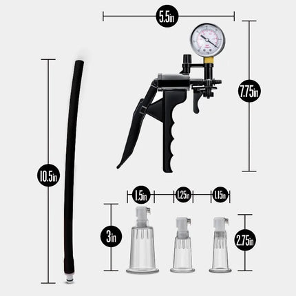 Pointer Style Manual Pussy Vacuum Pump Sucking Set Nipple Vagina Massager Clitoris Pumps Stiumulator Adult Sex Toys For Woman18+