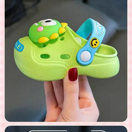 2025   Children's Slippers Cute Cartoon Girls Boys with Soft Soles Baby Bags Perforated Shoes Home and Baby Sandals***