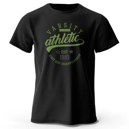 Men's Graphic Varsity T-Shirt 100% Cotton Short Sleeve Tops for Men and Women Vintage Tees