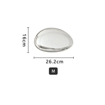 Creative Imitation Stainless Steel Pebble Wall Water Droplet Decor Artwork Hotel Light Luxury Pendants Living Room Wall Decor