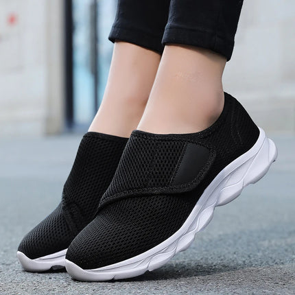 New Casual Orthopedic Shoes for Wide and Swollen Feet, Thumb Eversion, Adjustable, Soft, Comfortable Diabetic Walking Shoes