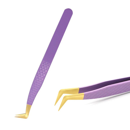 AILEISHI Eyelashes Tweezers Stainless Steel Superhard Tweezers High Precision Anti-static Tweezers For Eyelash Extensions Tools