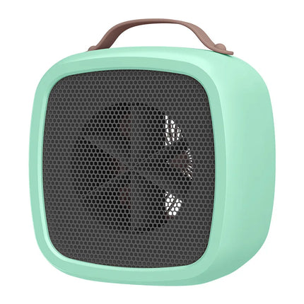 500W Portable Mini PTC Ceramic Heater Mute Fast Heating Warm Air Fan for Indoor Household Desktop Office Winter