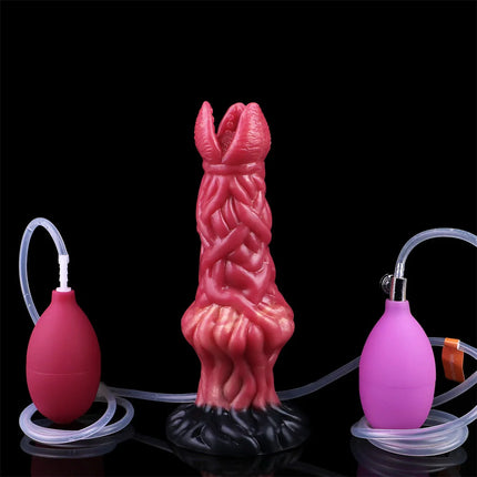 LEZEE Inflatable Dildo Soft Silicone Dog Dildos Squirting Penis Soft Buttplug Penetration Anal Plug Sex Toys For Women