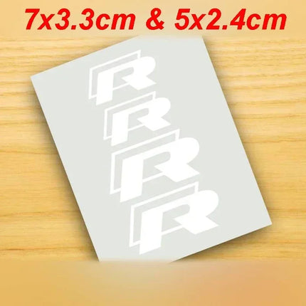 4Pcs Car Brake Caliper Stickers for Volkswagen VW Rline R Line GTI Golf 4 5 6 7 Polo Passat Bora Jetta Tiguan Touareg Decorative