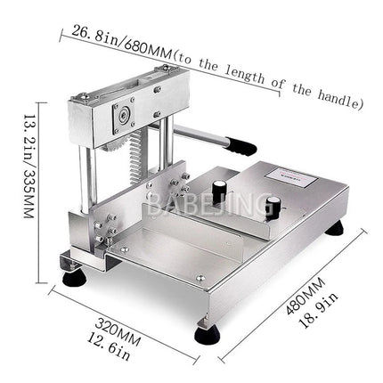 BABEJING Desktop Manual Meat Cutter for Frozen Meat & Small Bone Saw Household Kitchen Tool for Efficient Food Preparation