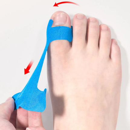 10PCS Precut Kinesiology Tape for Bunion,Bunion Corrector & Relief,Big Toe Support Pain Relief,Hypoallergenic Latex-Free Tape