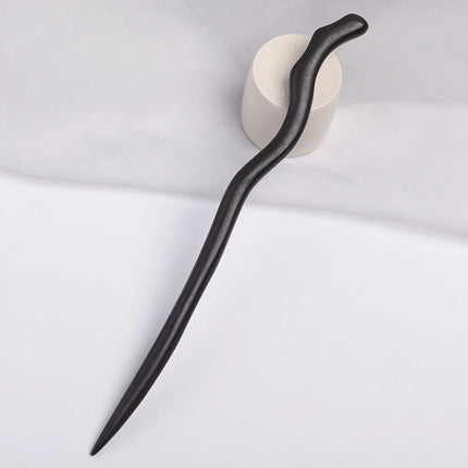 Ebony Wood Hairpins Handmade Purple Sandalwood Hair Stick for Women Fine Pattern Vintage Chinese Hair Pin Accessories