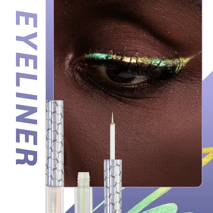 CHARMACY New 8 Color Duochrome Eyeliner Set High Pigment Glitter Eyeliner Set Waterproof Liquid Eye Liner For Women Cosmetics