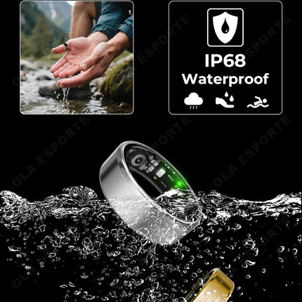 2026 New Smart Ring Heart Rate/Health Sleep Monitor Multi Sport Modes IP68 & 10ATM Waterproof Use Time 3 Days Rings Gift For Man