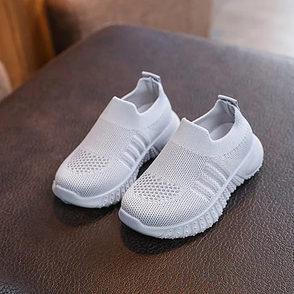 Children's Running Sneakers Boys Girls Casual Mesh Breathable Non-Slip Walking Patchwork Tennis Toddler Soft-Soled Girls' Shoes