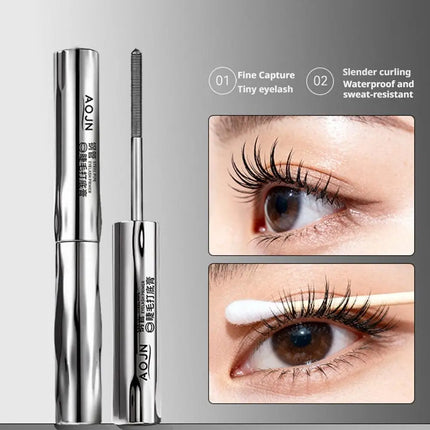 AOJN Slender＆Dense Mascara Smudge-Proof Long-Lasting Natural Curling Thickening Spiral Brush Mascara