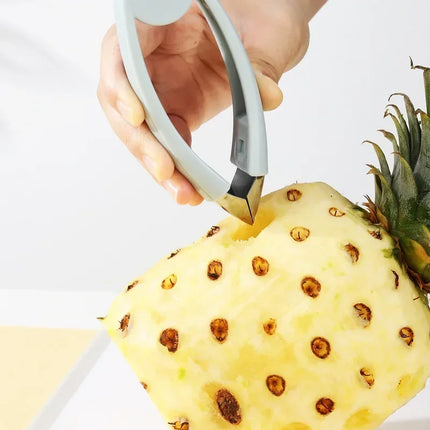 Kitchen Stainless Steel Pineapple Eye Corer Fruit Vegetable Knives Stem Remover Clip Strawberry Huller Peeler Tweezers Gadgets