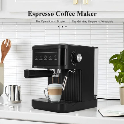 110V 220V 1.8L Espresso Machine Italian Coffee Machine Home Small Semi-Automatic 20Bar Coffee Machine Milk Foam