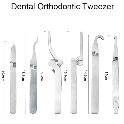 1Pc Dental Orthodontic Posterior Brackets Buccal Tube Lingual Buttons Bonding Tweezer Holder Placer Articulating Paper Tweezers