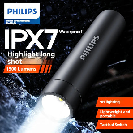 Philips New Flashlight High Intensity Waterproof Outdoor Lamp 1500 Lumens Sfl2202-Ipx7 Waterproof