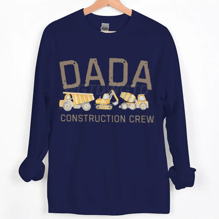 Dad/Mom Construction Crew Graphic Sweatshirts Women Men Fashion Casual Pullover Papa Mama Cartoon Excavator Y2K Sudadera