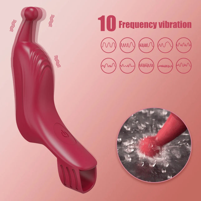 Finger Vibrator Clitoris G-Spot Stimulator Massager Female Erotic Toys Adult Supplies Lesbian Couples Sex Toys for Woman 18+