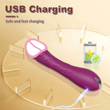 Beginner Vagina Vibrator for Women Clitoris Nipples Stimulator Clit G-Spot Vibrator Female Masturbator Sex Toy for Women 18+