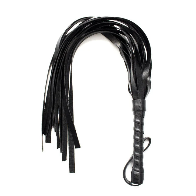 High Quality Pu Leather Pimp Whip Racing Crop Party Flogger Hand Cuffs Queen Whip for Fetish Flogger Slave Fantasy Adult Games