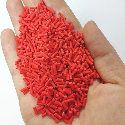 50g 5mm Noodles Mouse Shape Clay Colorful Sprinkles for Scrapbooking, Crafts Making, DIY Slime
