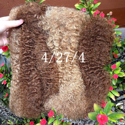 Gray Color 4C Afro Kinky Bulk Human Hair 50g/Pack for Dreadlock Extensions Loc Repair Braiding Twist Tight Afro Kinky Human Hair
