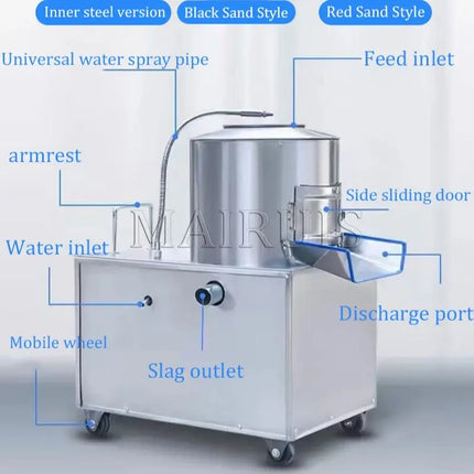 Commercial Electric Potato Carrot Peeling Machine Stainless Steel Potato Washing And Peeling Machine