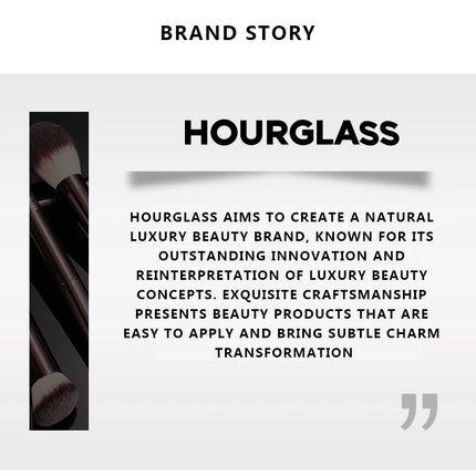 Hourglass Makeup Brush- No.17 Lighting Edit Brush Soft Fiber Hair Double Head Highlight Fashion Design Single Face Brush