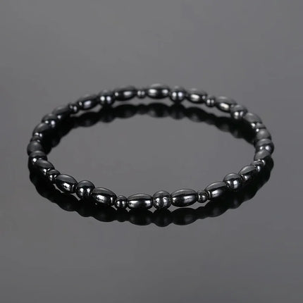 Magnetic Weight Loss Effective Anklet Bracelet Black Gallstone Hematite Stimulating Acupoints Therapy Arthritis Pain Relief