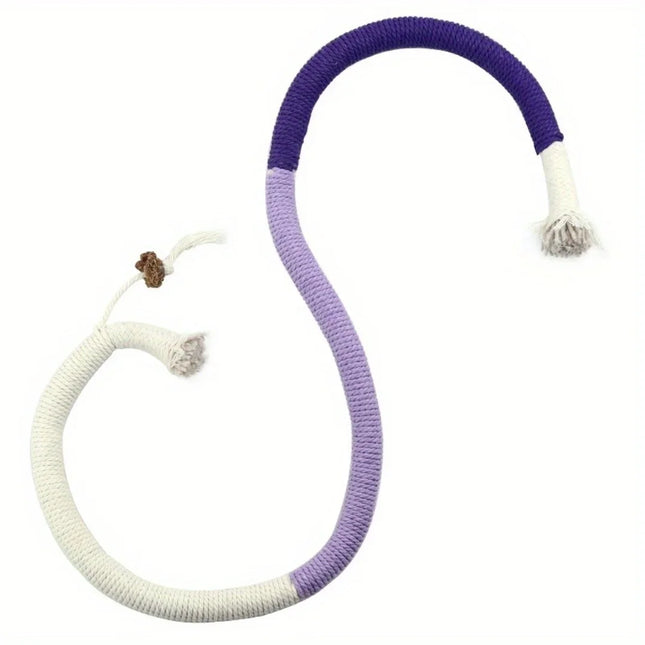 Cotton Cat Chew Toy for Teeth Cleaning Catnip Rope Toys for Indoor Cats Nibbling Exercise Interactive Cat Nip Teething Toys