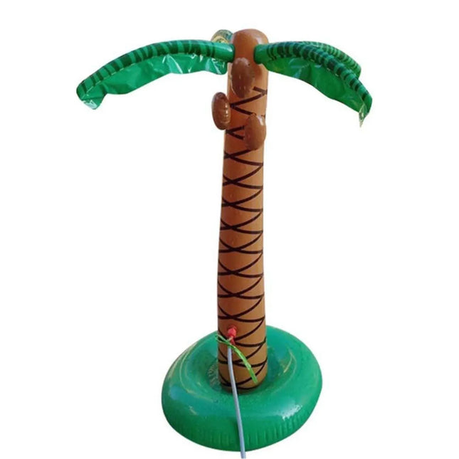 Summer Giant Inflatable Toys Cartoon Coconut Tree Hawaii Beach Swimming Pool Party Spray Sprinkler Inflatable Water Toys