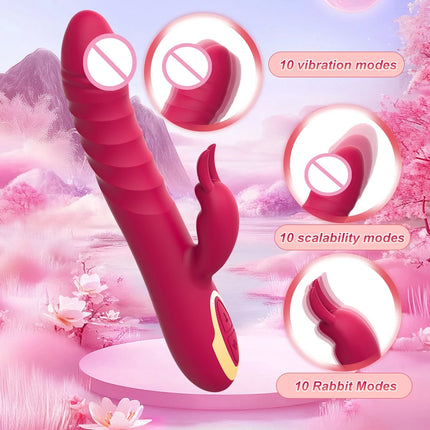 Beginner G-Spot Vibrator Thrusting Dildo Clitoris Stimulator 10 Vibration Female Masturbator Sex Toys for Couple Pleasure