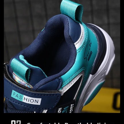 New Children's Leather Casual Shoes For Boy Girls Sneakers Breathable Kids School Walking Non-slip Sport Running Shoes Outdoor
