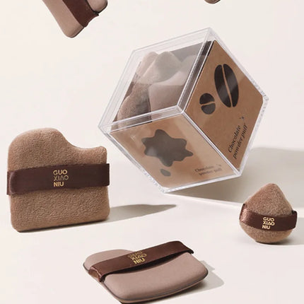 Guoxiaoniu 6PCS Makeup Blender Puff Air Cushion Foundation Sponge Loose Powder Puffs Cosmetic Applicator Tool Wholesale