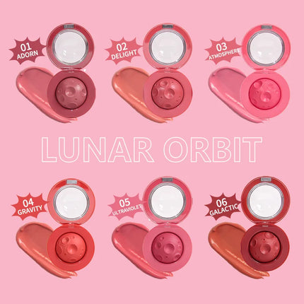 Moon modeling 2 in 1 Lip Mud Mist Lipstick Moisturizing Velvet Matte Mousse Solid Lip Gloss Cheek Blush Cream Tint Lips Makeup