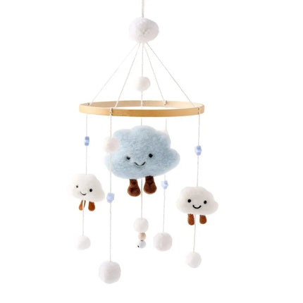 Baby Cloud Rattles Crib Mobiles Toys 0-12 Months Bell Musical Box Newborn Bed Bell Toddler Rattles Carousel For Musical Toy Gift