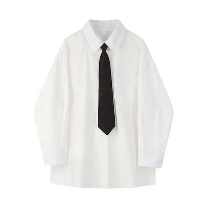 Men Women Gothic Shirt Suit Korean Loose Long-sleeved Blouse Functional Workwear Suit Vest Two-piece Set 2023 Spring Autumn Top
