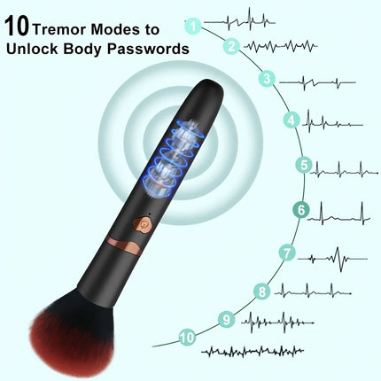 Sex Toys Erotic Brush Vibrator Vaginal Clitoral & Nipple Stimulator with 10 Vibration Modes G-Spot AV Dildo Vibrator for Women