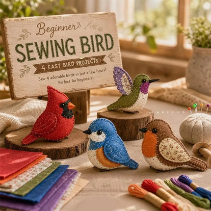 Beaded Bird DIY Craft Kit - Handmade Animal Beading Set for Adults, Creative Home Decor & Art Project, Gift for Craft Lovers 1pc