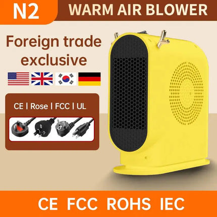 Electric Heater Winter Warmer Household Desktop Heater Fan Adjustable Thermostat Room Heater Home Appliance Heating Stove