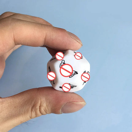 Romantic Party Sex Dice - 12-Position Adult Games for Couple & Gay, Humour Erotic Craps Adult Products Sex Toy
