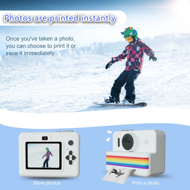 Insant Printer Camera For Photography Mini Printer Portable Thermal Instant Print Photo Digital Camera 2.8inch HD Video Toy Gift