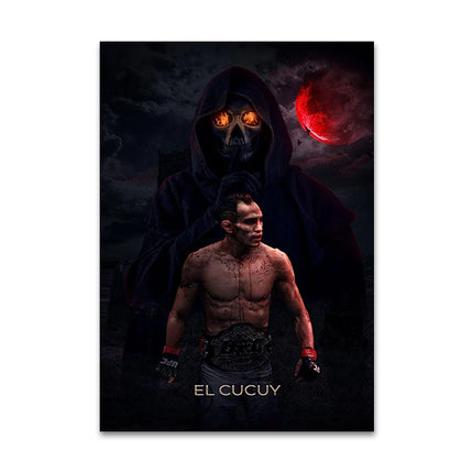 Boxing Fighting Star Canvas Wall Art Print Poster MMA Decorative Painting Modern Home Decor Boxing Sports Lover Gift Unframed