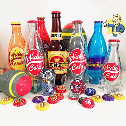 Hot Nuclear Coke Radiation Coke Bb Kid Rocket Glass Bottle Radiation Peripheral Quantum Flavor Pick Up Bottle Cap Glass Bottle