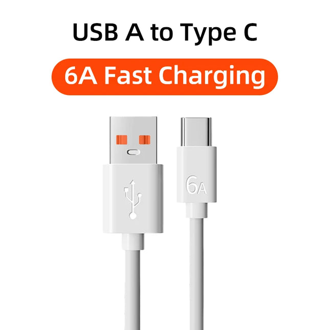 PD 100W USB Type C Super Fast Charging Cable 6A USB To Type C Charger Cord For Huawei Honor 400 300 Pro Ultra GT X 70 60 Play10T