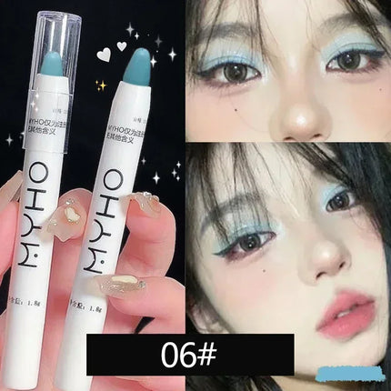 Matte Pearl White Eyeliner Pencil Lying Silkworm Eye Head Brightening Highlight Eyeshadow Stick Glitter Dazzling Effect Makeup