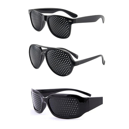 Men And Women Improving Vision Anti Myopia Astigmatism Glasses With Holes For Correcting Fatigue Pinhole Glasses
